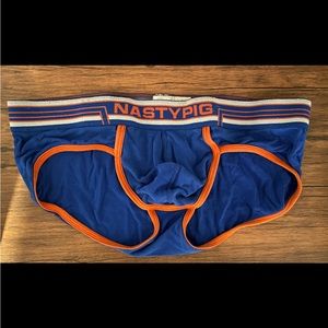 Blue and orange Nasty Pig Briefs